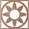 Ekena Millwork Blume Wood Fretwork Pierced Ceiling Medallion, Wood (Paint Grade), 22"OD x 7 5/8"ID x 3/8"T CMWP22X22X0375BLMF - alternate 5